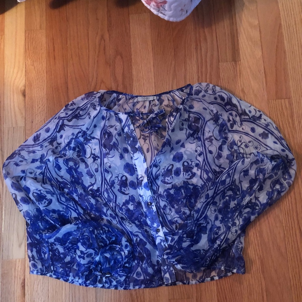 TOBI floral dress blouse